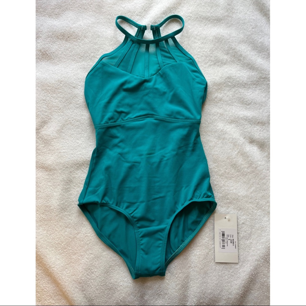 Beautiful Natalie Dancewear Jade color dance leotard/body suit - Small